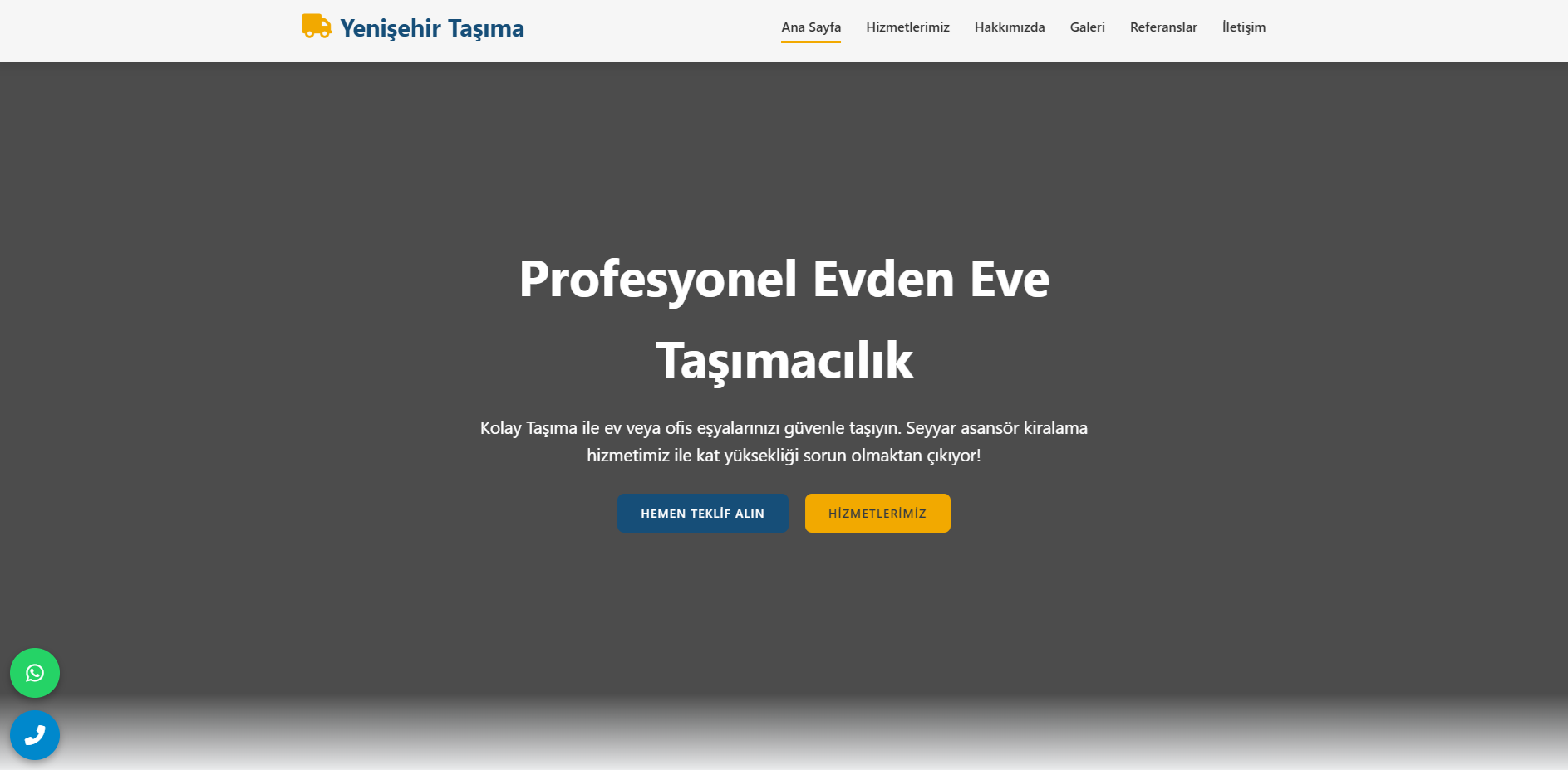 Web Sitesi - Yenişehir Evden Eve Web Sitesi - Yenişehir Evden Eve