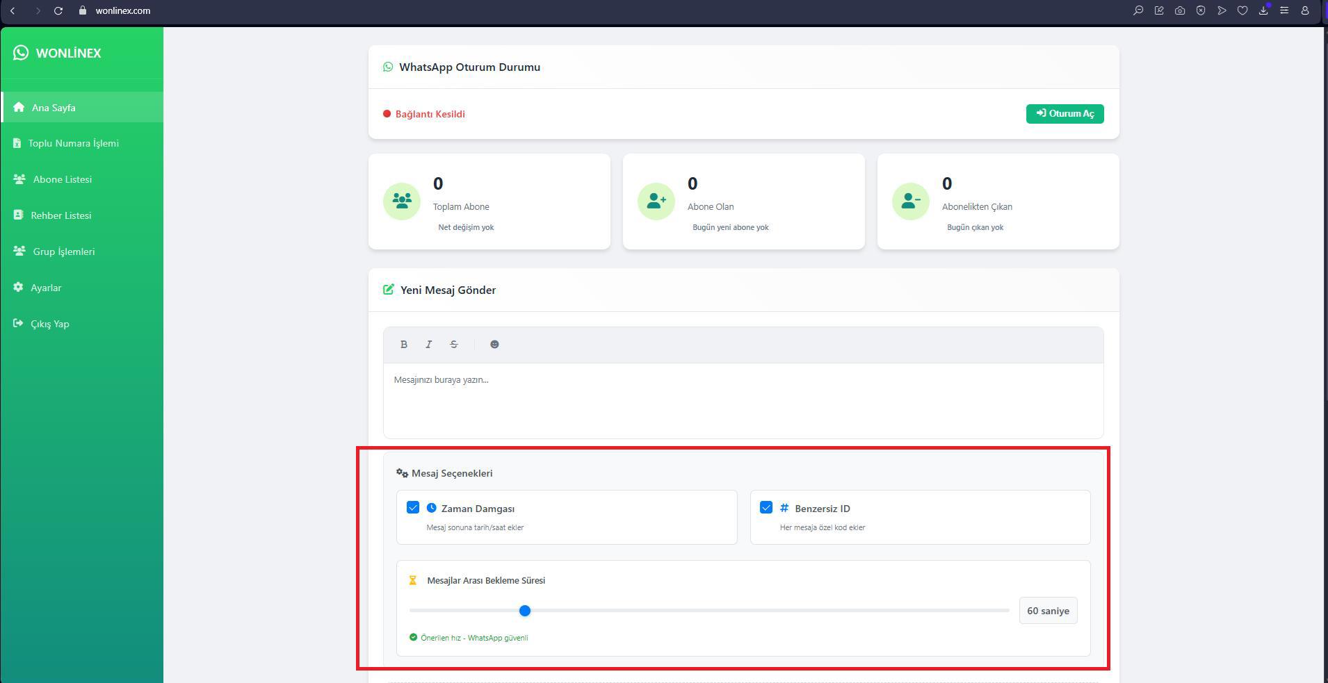 Whatsapp Toplu Mesaj Otomasyonu - Wonline X Whatsapp Toplu Mesaj Otomasyonu - Wonline X
